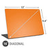 Orange Solid Universal Laptop 16in (13 x 9.4in) Skin